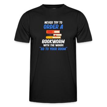 N’essayez jamais de tuer un rat de bibliothèque avec le - T-shirt sport Homme - noir - Devant - AI Model Male 178 dark (178cm)