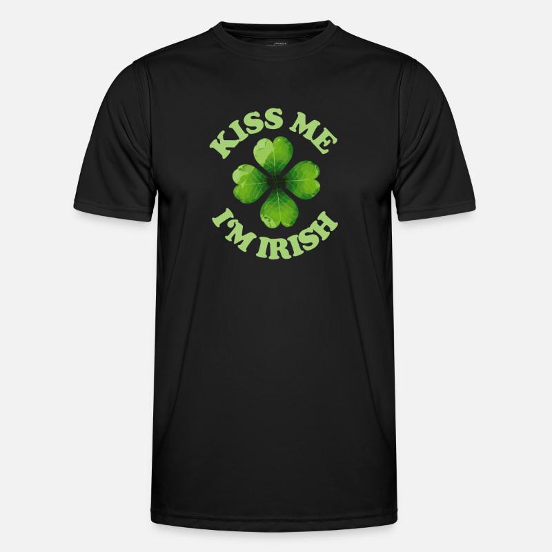 Küss mich, ich bin irisch St. Patricks Männer Funktions-T-Shirt