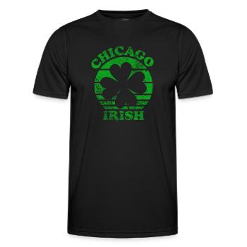 chicago irish - Männer Funktions-T-Shirt - Schwarz - Vorne - AI Model Male 178 dark (178cm)