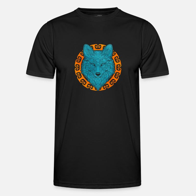 Cute arctic fox gift - Men's Functional T-Shirt - black