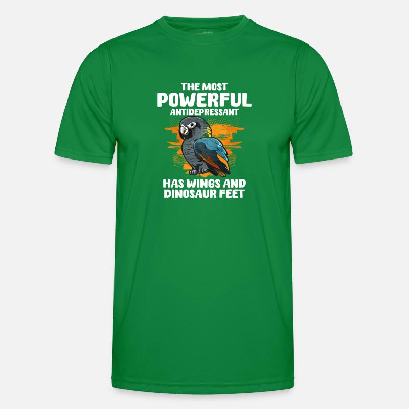 Afrikanisches Graupapagei Geschenk Männer Funktions-T-Shirt