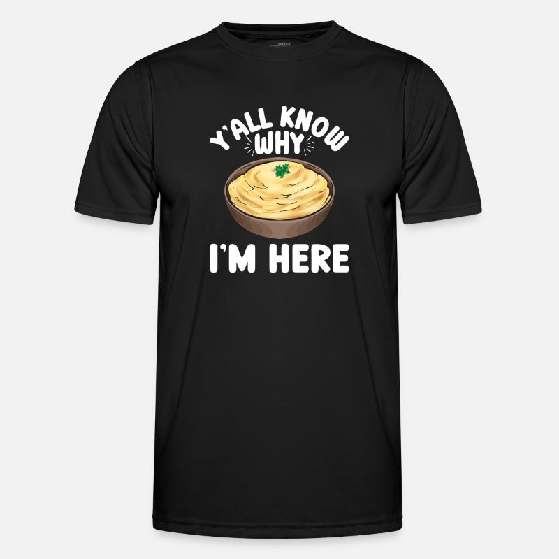 Mashed potatoes Mashed potatoes - Men's Functional T-Shirt - black