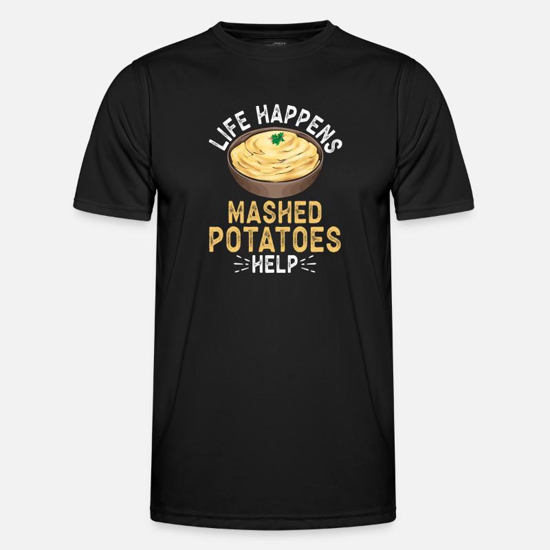 Mashed potatoes Mashed potatoes - Men's Functional T-Shirt - black