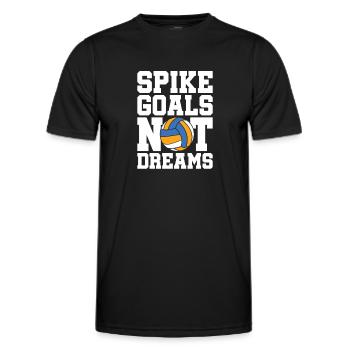 Volleyball Volleyballer - Männer Funktions-T-Shirt - Schwarz - Vorne - AI Model Male 178 dark (178cm)