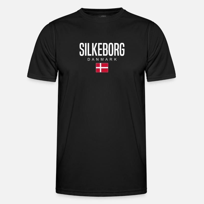 Silkeborg, Denmark - Men's Functional T-Shirt - black
