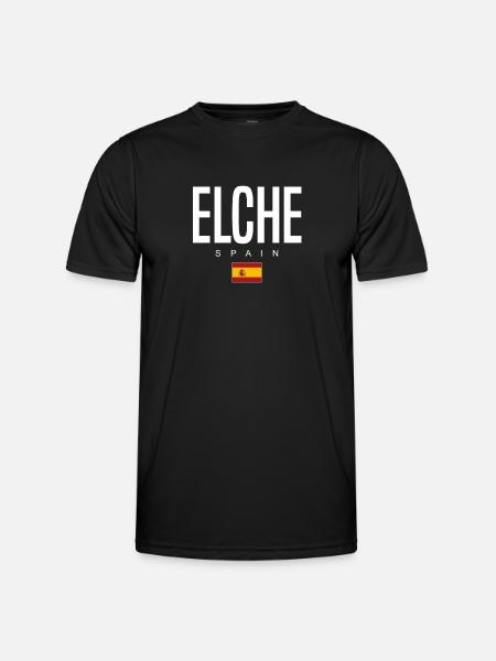 Elche, Espagne - T-shirt sport Homme - noir
