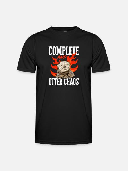 Sea otter - Men's Functional T-Shirt - black