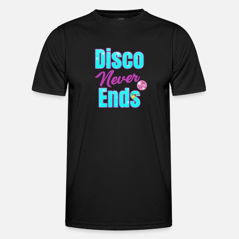 Disco Never Stop Classique Groovy Vintage T-shirt sport Homme