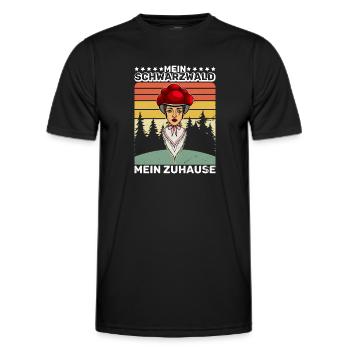 Ma Forêt-Noire, ma forêt natale - T-shirt sport Homme - noir - Devant - AI Model Male 178 dark (178cm)