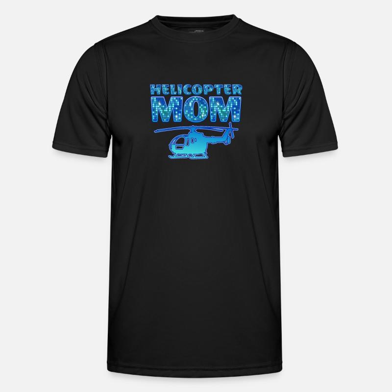 Helikopter Eltern Lustige Helikoptermutter Männer Funktions-T-Shirt