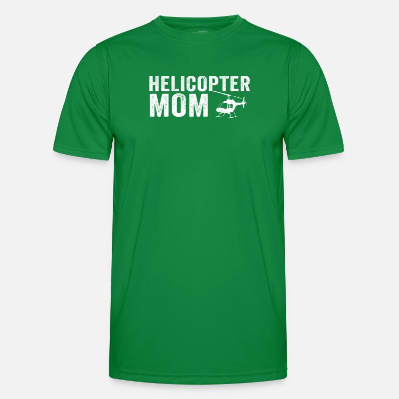 Helikopter Eltern Lustige Helikoptermutter Männer Funktions-T-Shirt