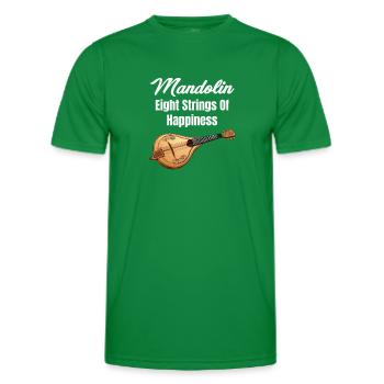 Mandoline Acht Saiten Des Glücks Gitarre - Männer Funktions-T-Shirt - Kelly Green - Vorne - AI Model Male 178 dark (178cm)
