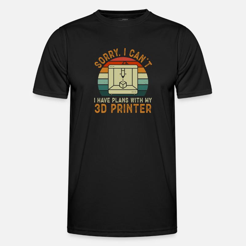 3D Drucker 3D Druck Männer Funktions-T-Shirt