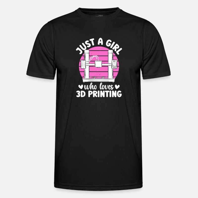 3D Printer 3D Printing - Men's Functional T-Shirt - black
