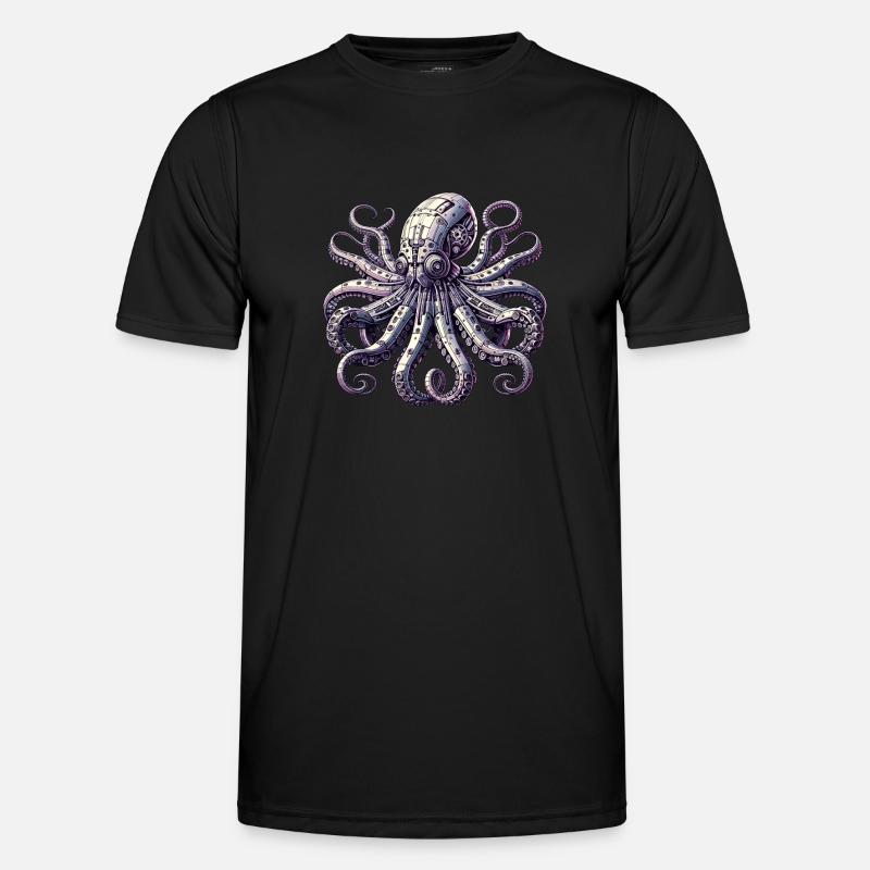 Octopus Robot, Robokrake, Robot Octopus Men's Functional T-Shirt