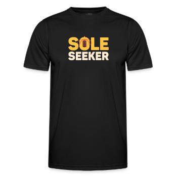 Sneakers - Men's Functional T-Shirt - black - Front - AI Model Male 178 dark (178cm)