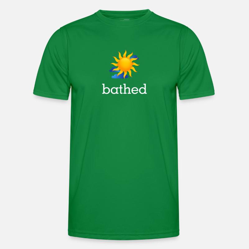 Bathed sunbathing lover summertime Men's Functional T-Shirt