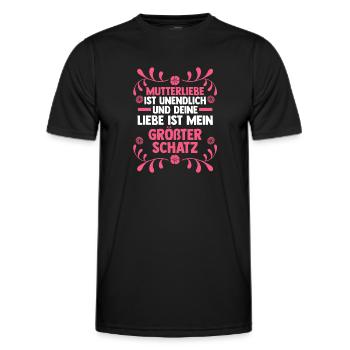 Mutter Muttertag Mama - Männer Funktions-T-Shirt - Schwarz - Vorne - AI Model Male 178 dark (178cm)
