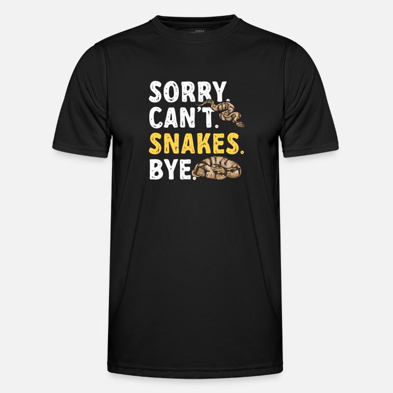 Ball Python Snake King Python - T-shirt sport Homme - noir