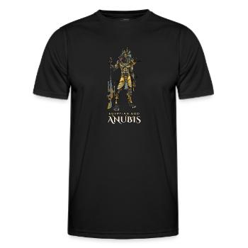 Ägyptischer Gott Anubis - Männer Funktions-T-Shirt - Schwarz - Vorne - AI Model Male 178 dark (178cm)