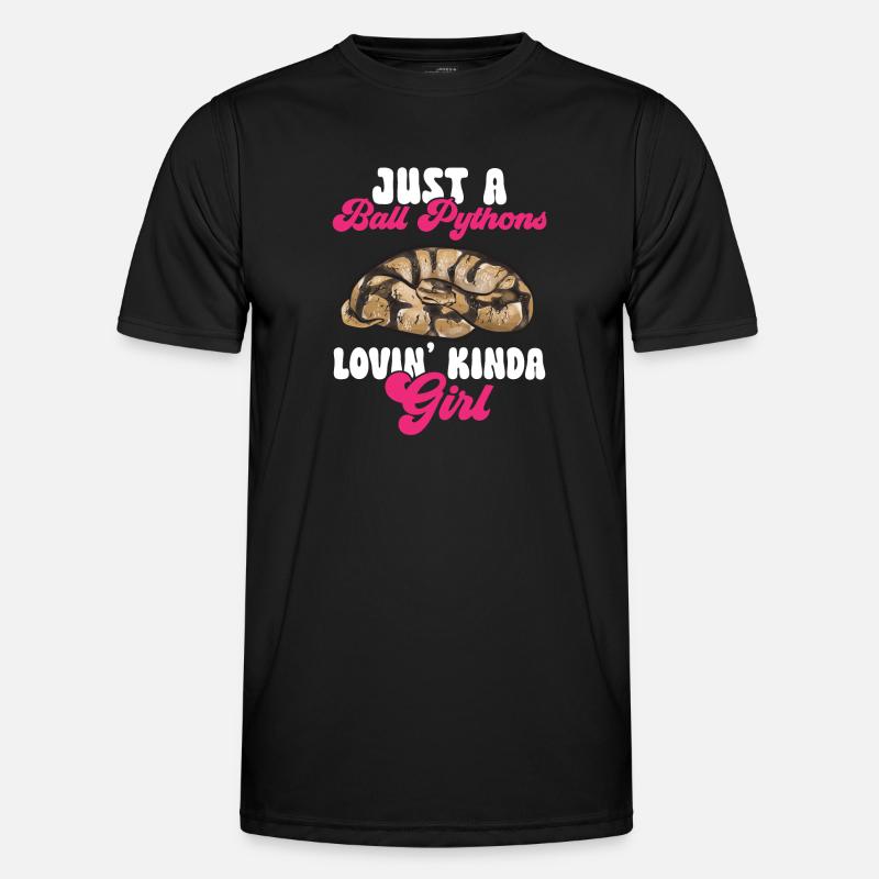 Ball Python Snake King Python - T-shirt sport Homme - noir