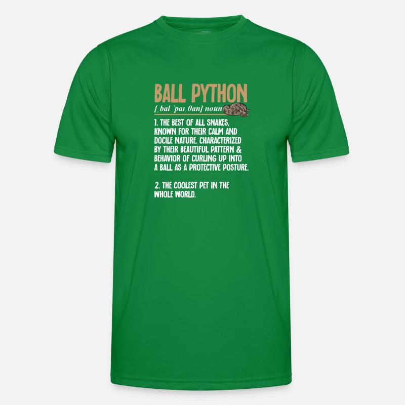 Ball Python Snake King Python T-shirt sport Homme