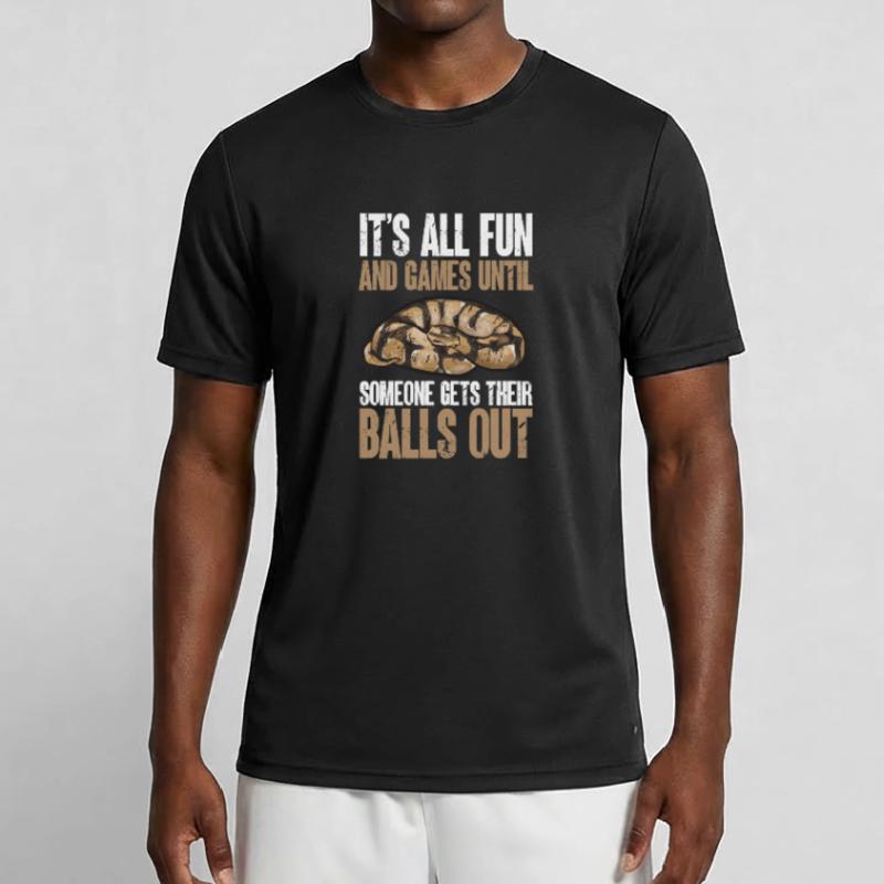 Ball Python Schlange Königspython Männer Funktions-T-Shirt