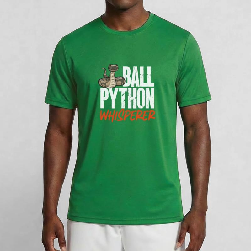 Ball Python Snake King Python T-shirt sport Homme