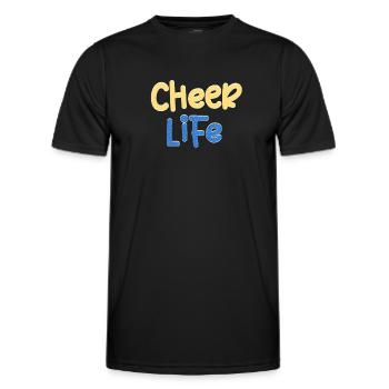 Backspot "Twist Up, Ready, 1.2" Athlete Spotter - Men's Functional T-Shirt - black - Front - AI Model Male 178 dark (178cm)