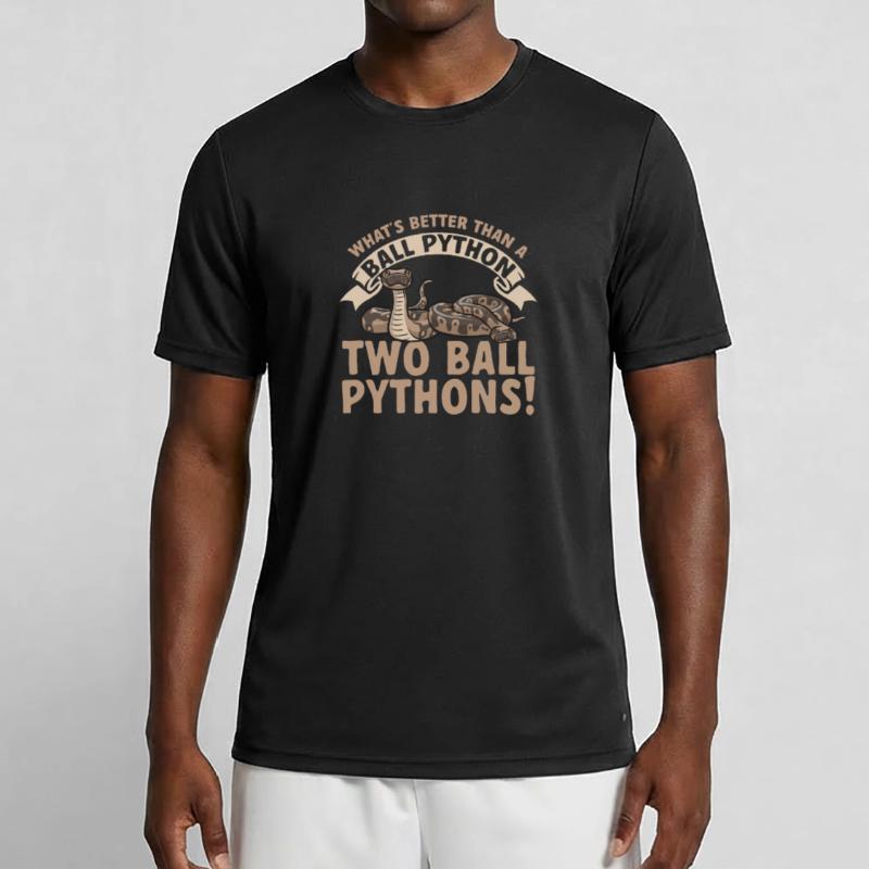 Ball Python Schlange Königspython Männer Funktions-T-Shirt