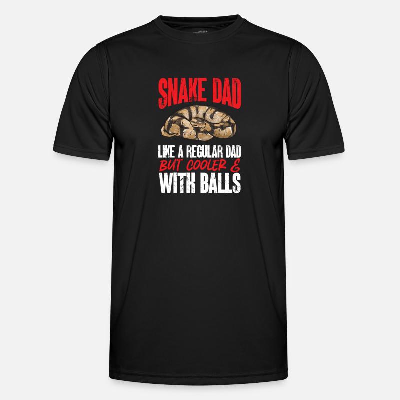 Ball Python Snake King Python - T-shirt sport Homme - noir