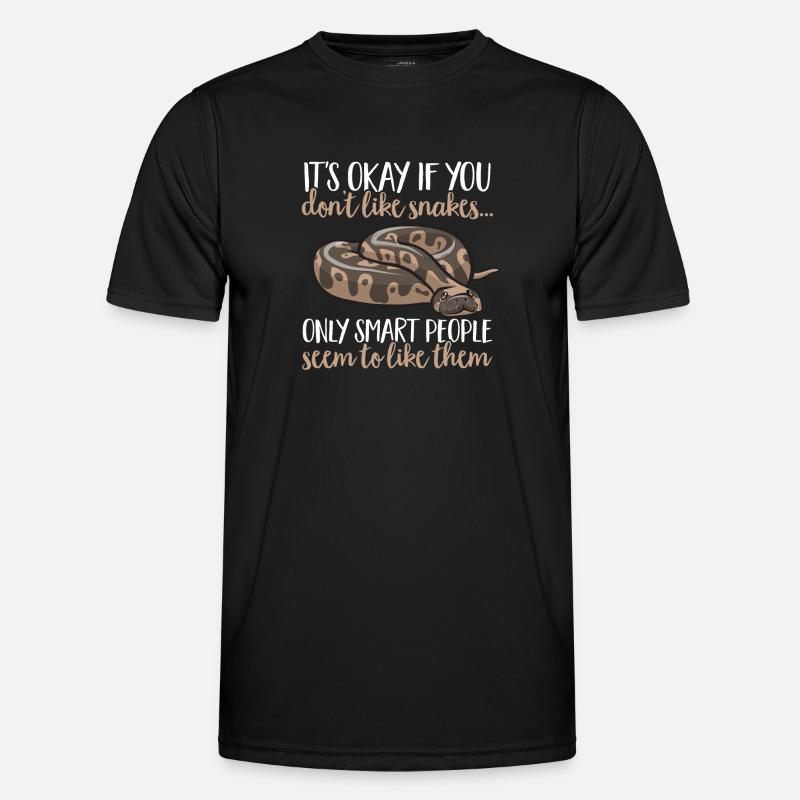 Ball Python Snake King Python - T-shirt sport Homme - noir