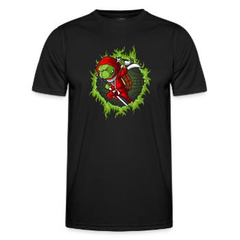 The Fighting - Men's Functional T-Shirt - black - Front - AI Model Male 178 dark (178cm)