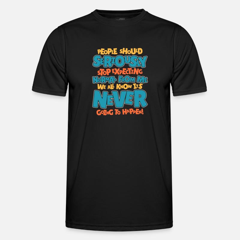 Schwarzer Humor - Männer Funktions-T-Shirt - Schwarz