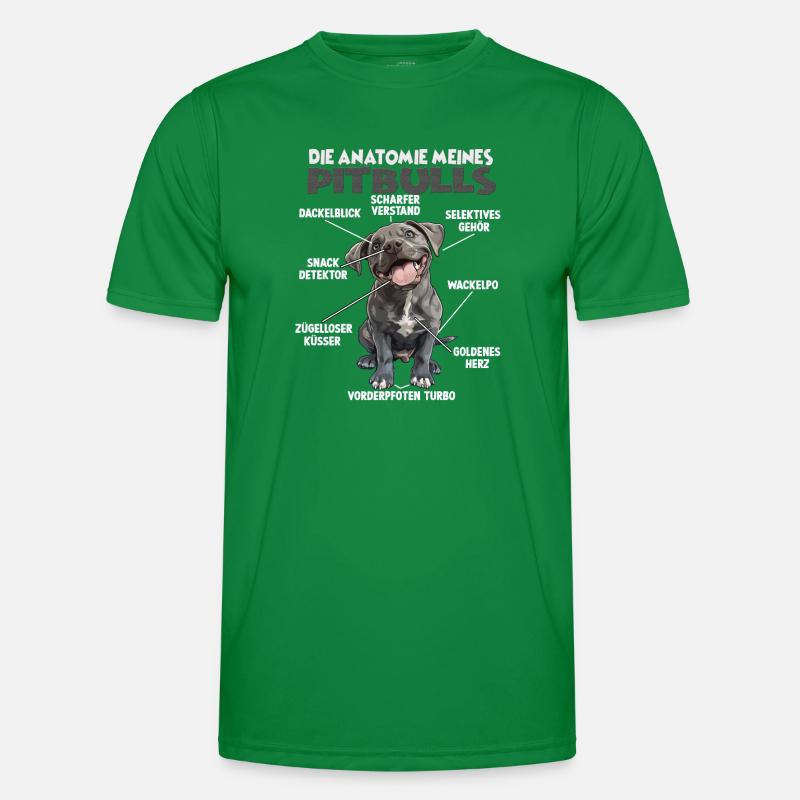 Witziges Pitbull Hundehalter T Pitbull Gassi Männer Funktions-T-Shirt