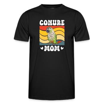 Molinasittich Papagei Vogel Sittich - Männer Funktions-T-Shirt - Schwarz - Vorne - AI Model Male 178 dark (178cm)