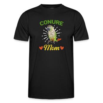 Molina Perruche Perroquet Perruche Oiseau Perruche - T-shirt sport Homme - noir - Devant - AI Model Male 178 dark (178cm)