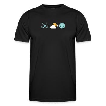 Golf Golfer Golfen - Männer Funktions-T-Shirt - Schwarz - Vorne - AI Model Male 178 dark (178cm)