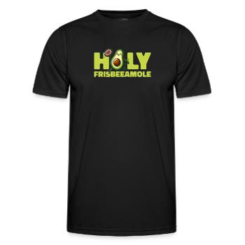 Frisbee Avocat Holy Frisbeeamole - T-shirt sport Homme - noir - Devant - AI Model Male 178 dark (178cm)