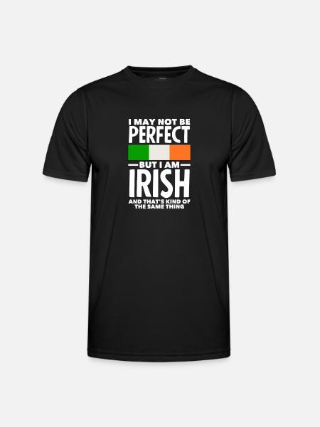 Funny Irishman Ireland Gift - Men's Functional T-Shirt - black