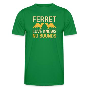 Unleash your inner ferret lover with - Men's Functional T-Shirt - kelly green - Front - AI Model Male 178 dark (178cm)