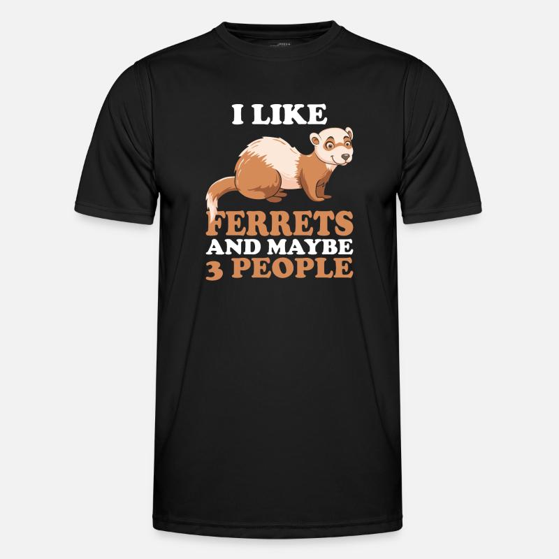 Frettchen Ich Mag Frettchen Männer Funktions-T-Shirt