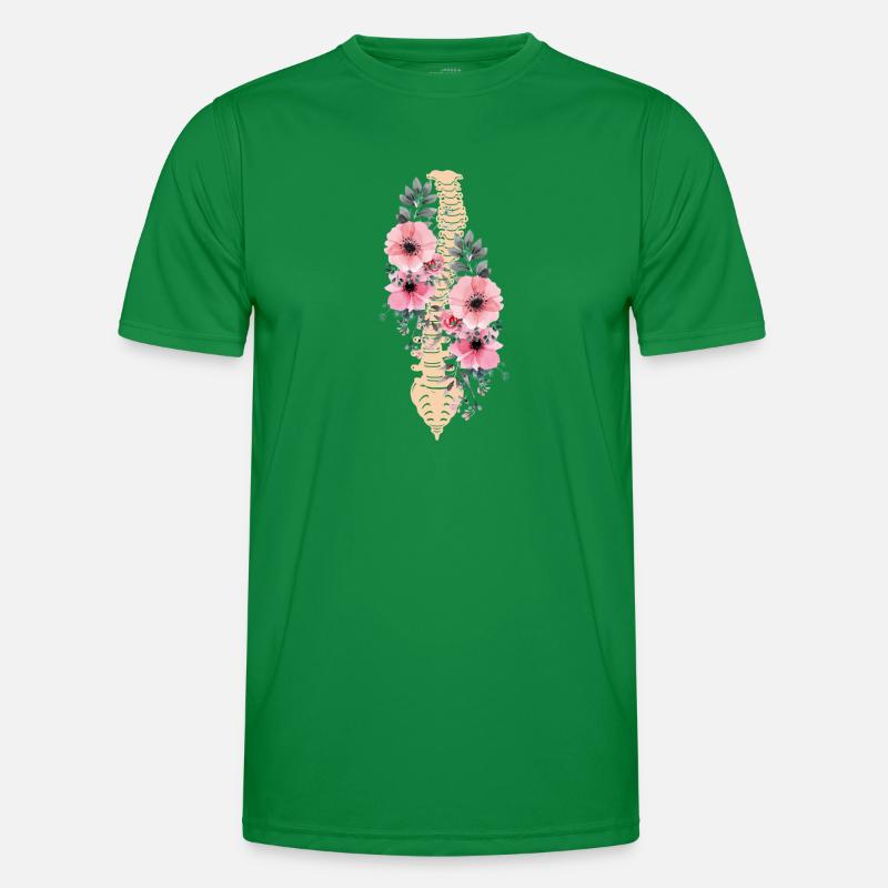 Drôle de scoliose Spinal Fusion Fleurs Cervicales T-shirt sport Homme