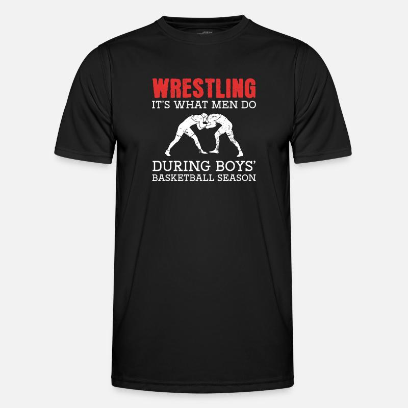 Ringen - Männer Funktions-T-Shirt - Schwarz
