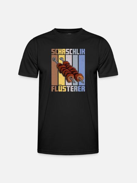 Shashlik Whisperer Retro Russia Meat - Men's Functional T-Shirt - black