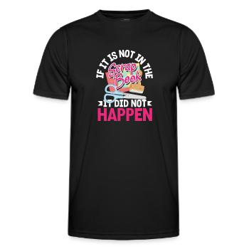Album de souvenirs, album de scrapbooking, album de souvenirs - T-shirt sport Homme - noir - Devant - AI Model Male 178 dark (178cm)