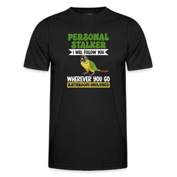 Molina Perruche Perroquet Perruche Oiseau Perruche - T-shirt sport Homme - noir - Devant - AI Model Male 178 dark (178cm)