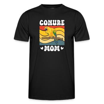 Parakeet Parrot Parakeet Bird - Men's Functional T-Shirt - black - Front - AI Model Male 178 dark (178cm)