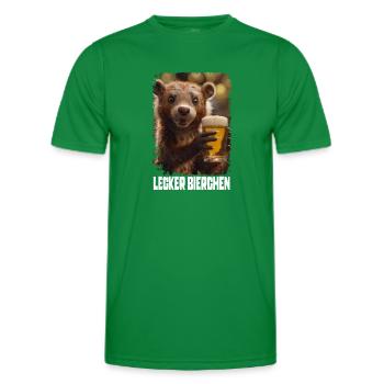 Lecker Bierchen Marder - Männer Funktions-T-Shirt - Kelly Green - Vorne - AI Model Male 178 dark (178cm)