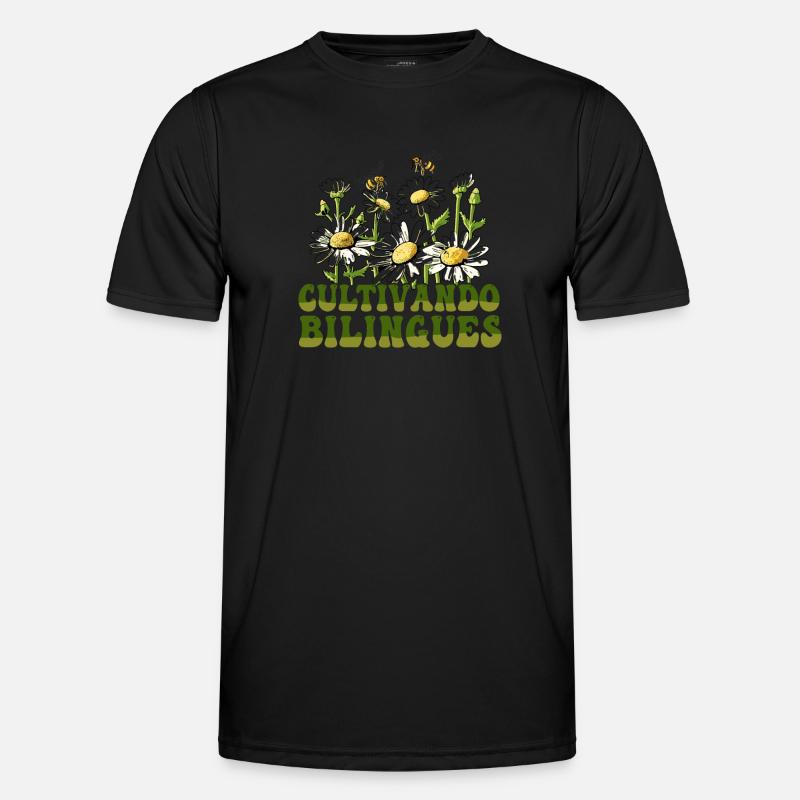 Cultivando Bilingües Spanischlehrer Männer Funktions-T-Shirt